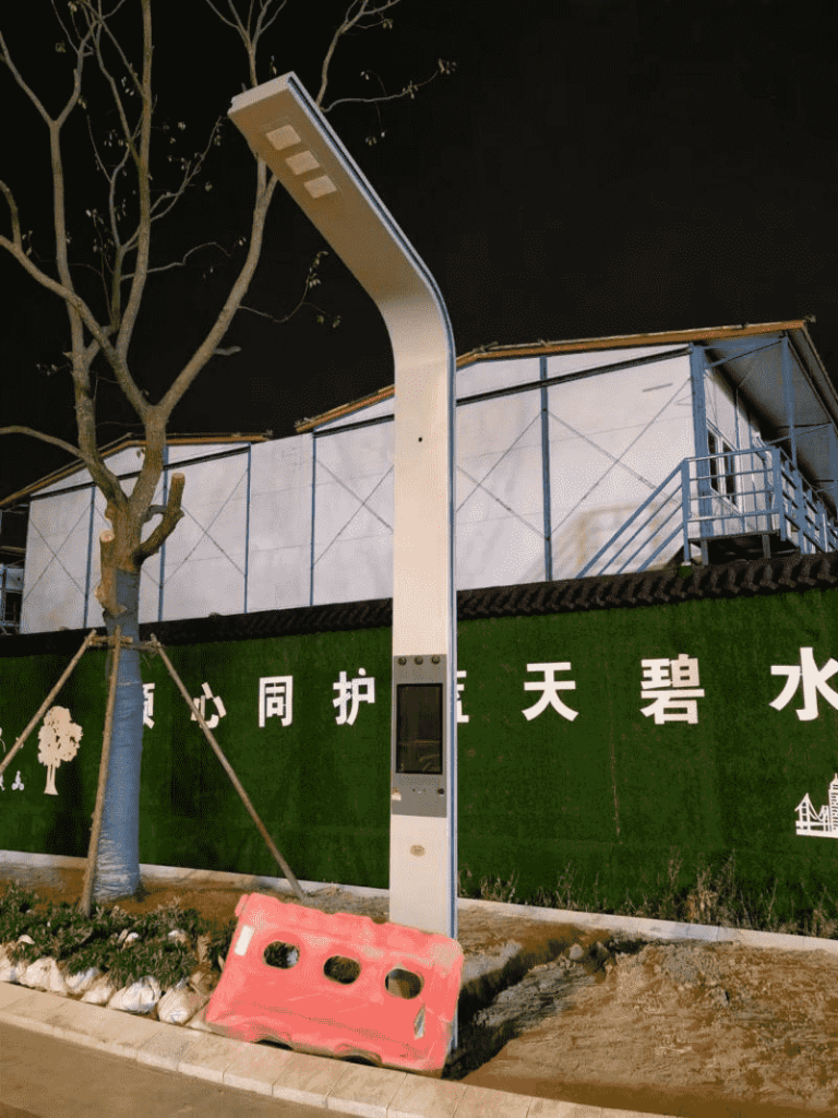 Smart street lamps on Qingliu Road in Hangzhou
